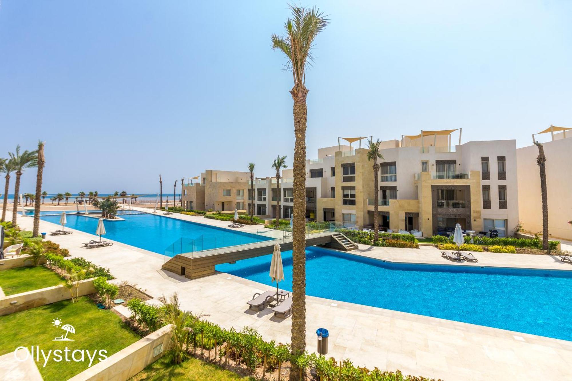 Ollystays Mangroovy Seaview 1Br Beach And Pool Free Access Hurghada Exterior foto